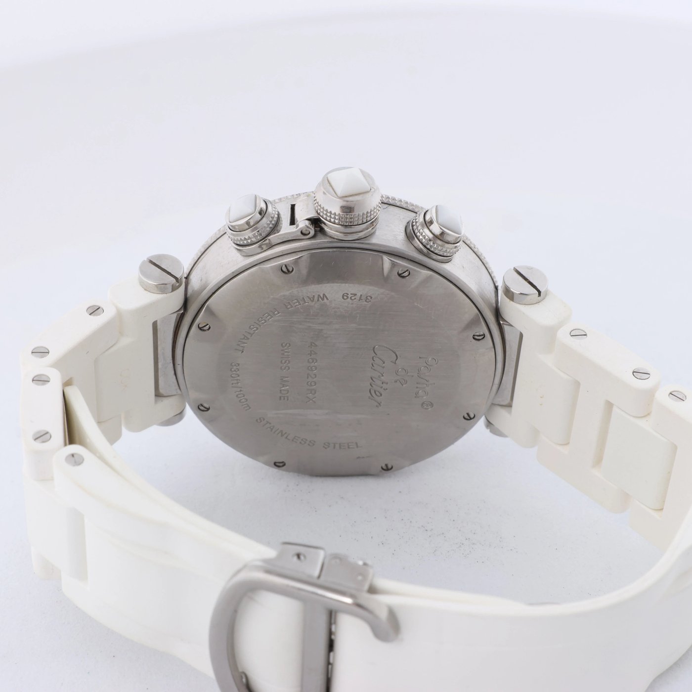 Cartier Pasha Seatimer Quartz Wristwatch, ref. W3140005 With Silver Dial