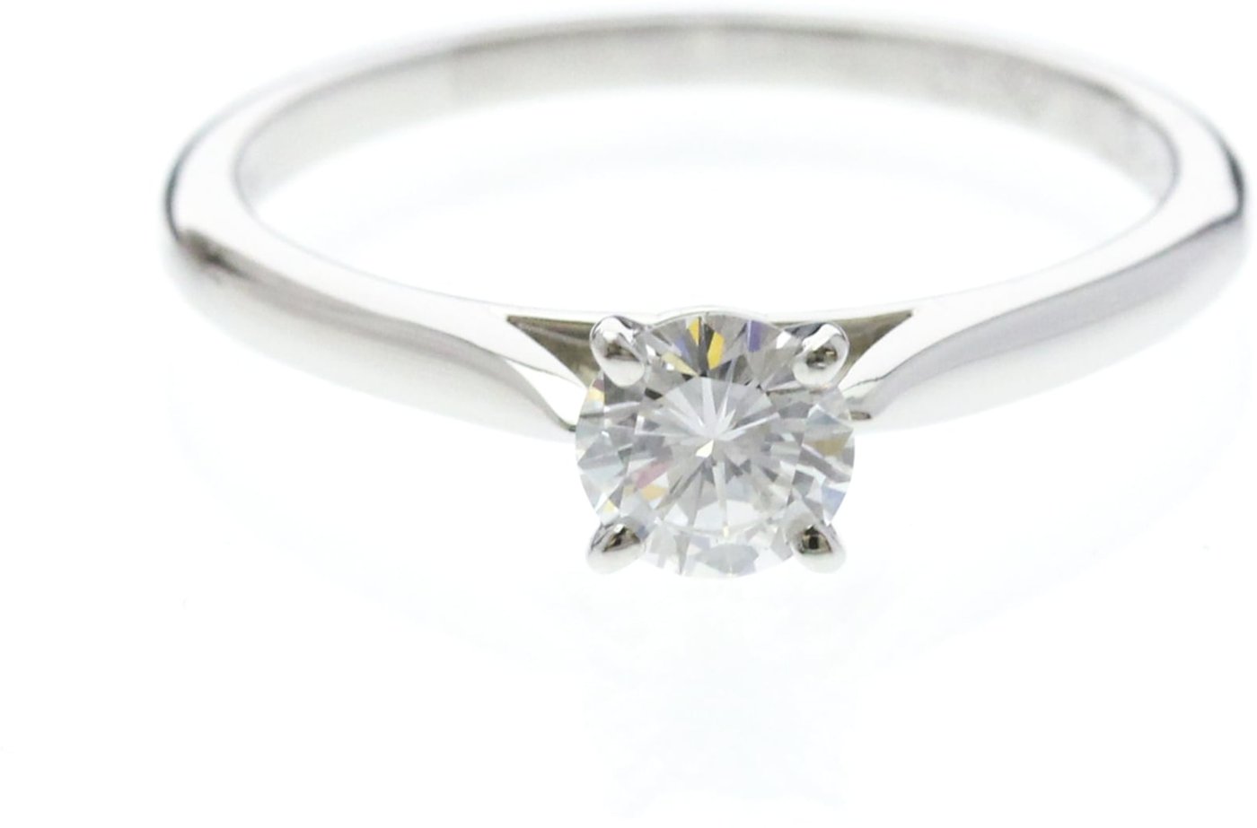 Cartier Solitaire 1895 Platinum with RBC Diamond 0.60CT