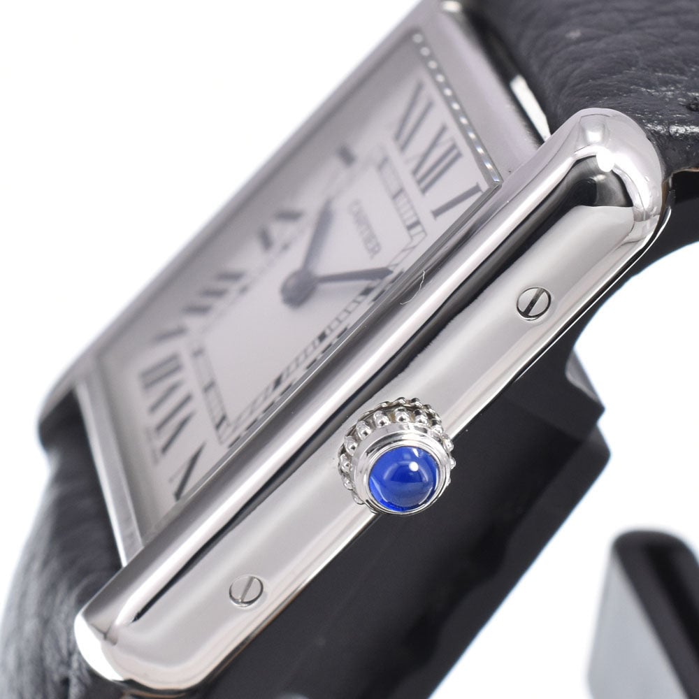 Cartier Tank Solo Quartz Stainless Steel and Leather 24