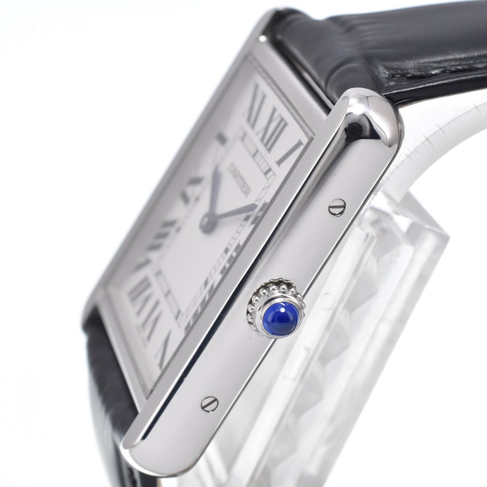 Cartier Tank Solo Quartz Stainless Steel and Leather 27