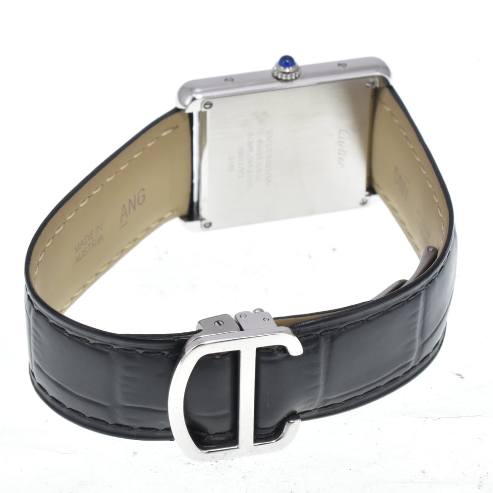 Cartier Tank Solo Quartz Stainless Steel and Leather 27