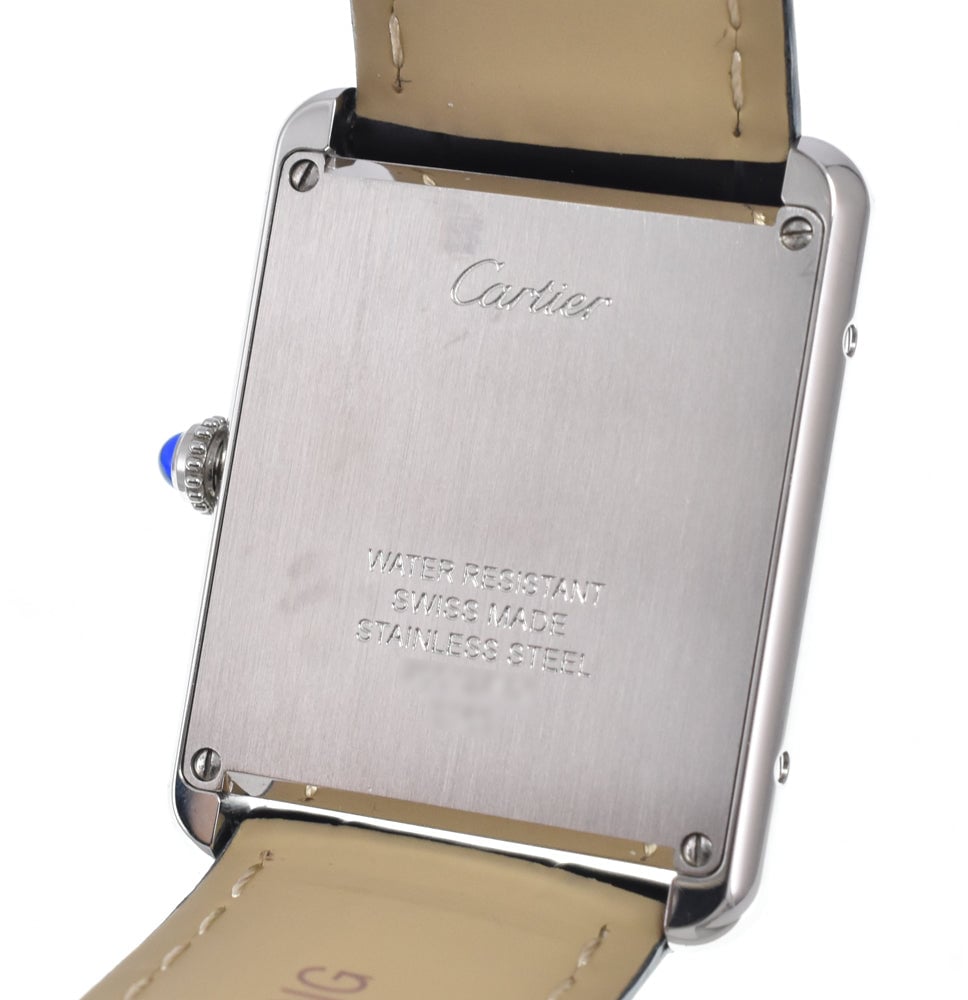 Cartier Tank Solo Quartz Stainless Steel and Leather 27