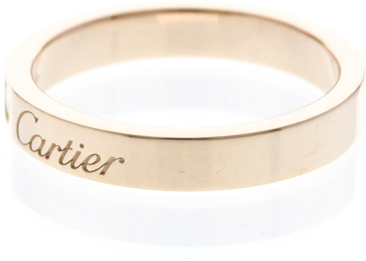 Cartier C de Cartier Wedding Band 18K Rose Gold with Diamond