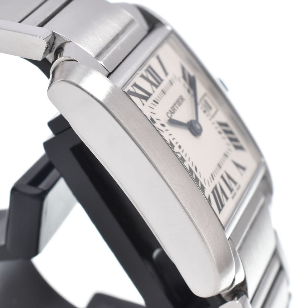 Cartier Tank Francaise Quartz Stainless Steel and Rose Gold with Mother of Pearl 25