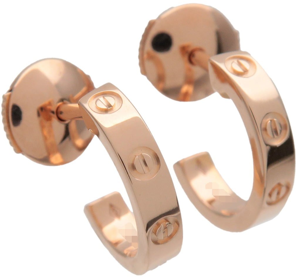 Cartier Love Hoop 18K Rose Gold Small