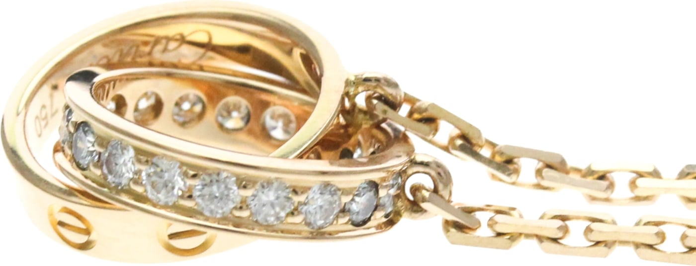 Cartier Love Interlocking 18K Rose Gold with Diamonds