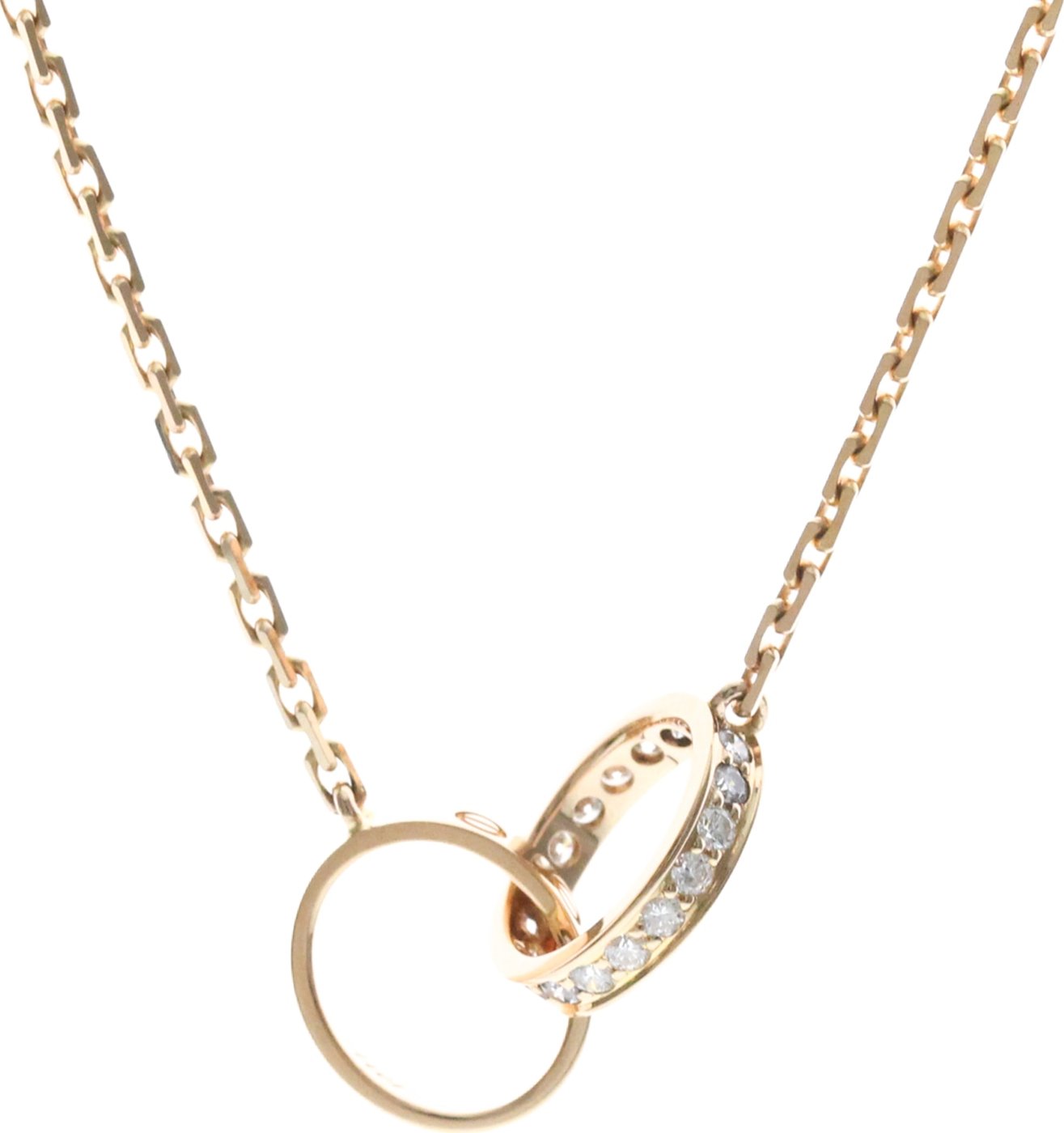 Cartier Love Interlocking 18K Rose Gold with Diamonds