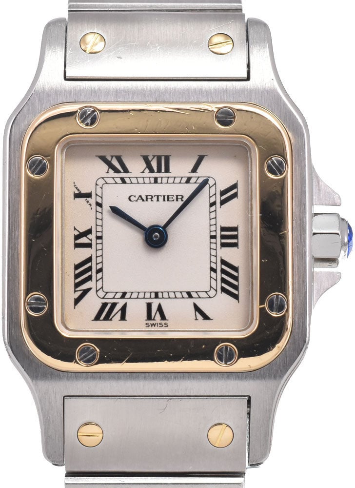 Cartier Santos de Cartier Galbee Quartz Stainless Steel and Yellow Gold 24