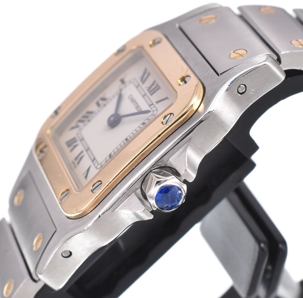 Cartier Santos de Cartier Galbee Quartz Stainless Steel and Yellow Gold 24