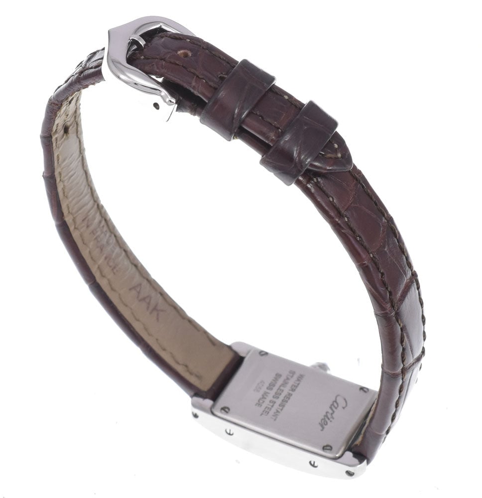 Cartier Tank Mini Quartz Steel & Leather