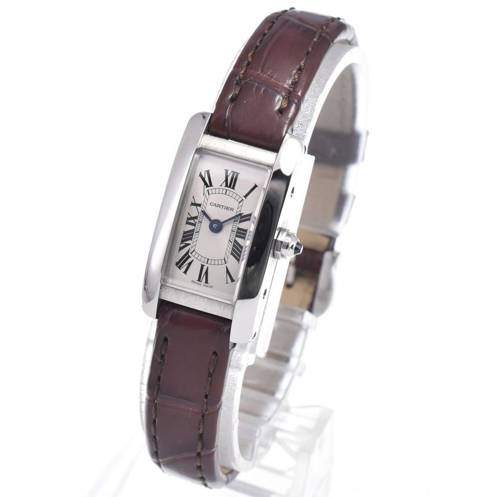 Cartier Tank Mini Quartz Steel & Leather