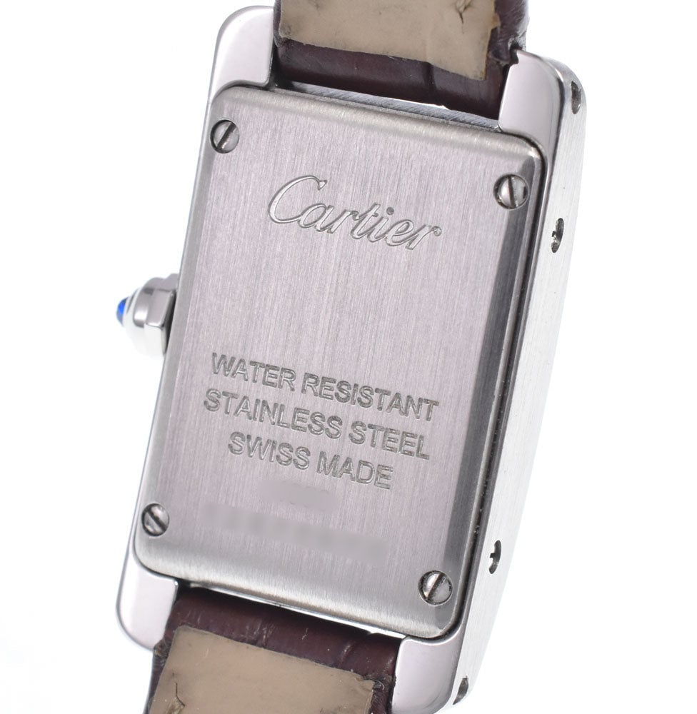 Cartier Tank Mini Quartz Steel & Leather