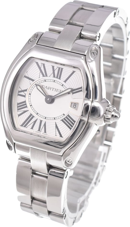 Cartier Roadster Quartz Stainless Steel with Mother of Pearl 31