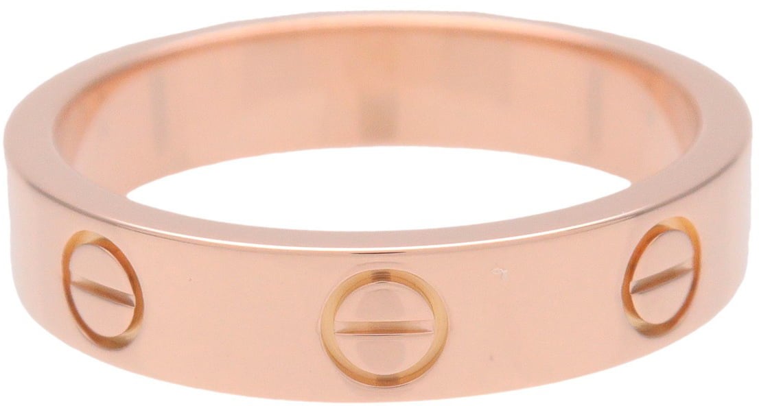 Cartier Love Wedding Band 1 Diamond 18K Rose Gold with Diamond