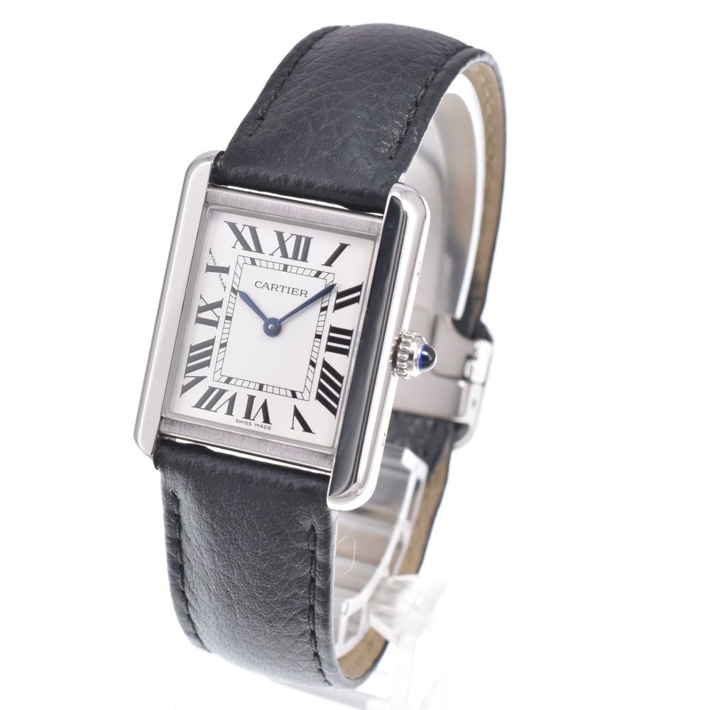 Cartier Must de Cartier Tank Quartz Stainless Steel and Leather 25