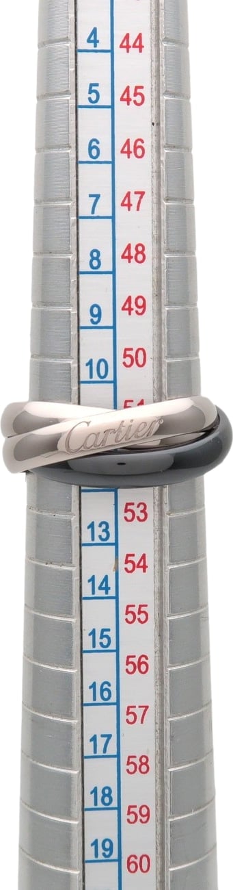 Cartier Trinity 18K White Gold and Ceramic Medium