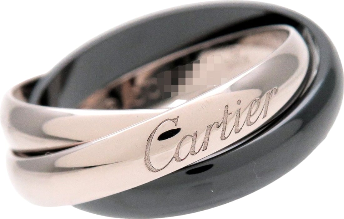 Cartier Trinity 18K White Gold and Ceramic Medium