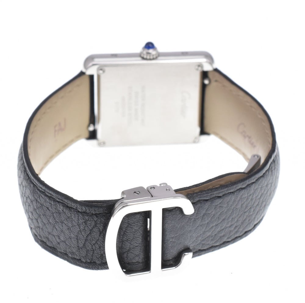 Cartier Tank Solo Quartz Stainless Steel and Leather 24