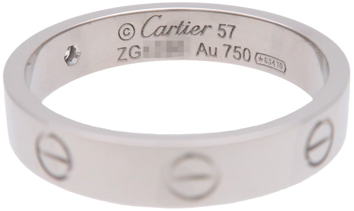 Cartier Love 1 Diamond Band Platinum with Diamond