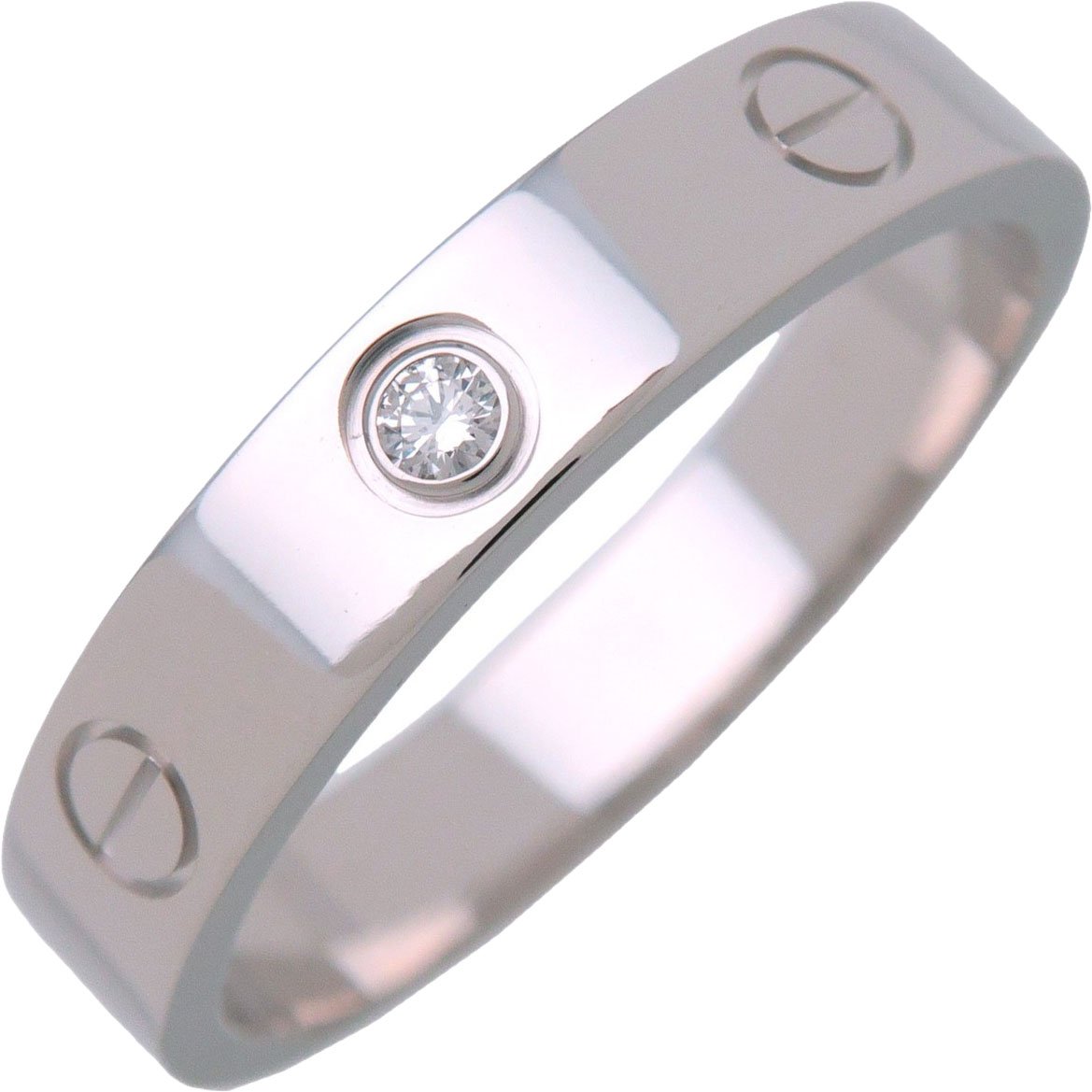 Cartier Love 1 Diamond Band Platinum with Diamond