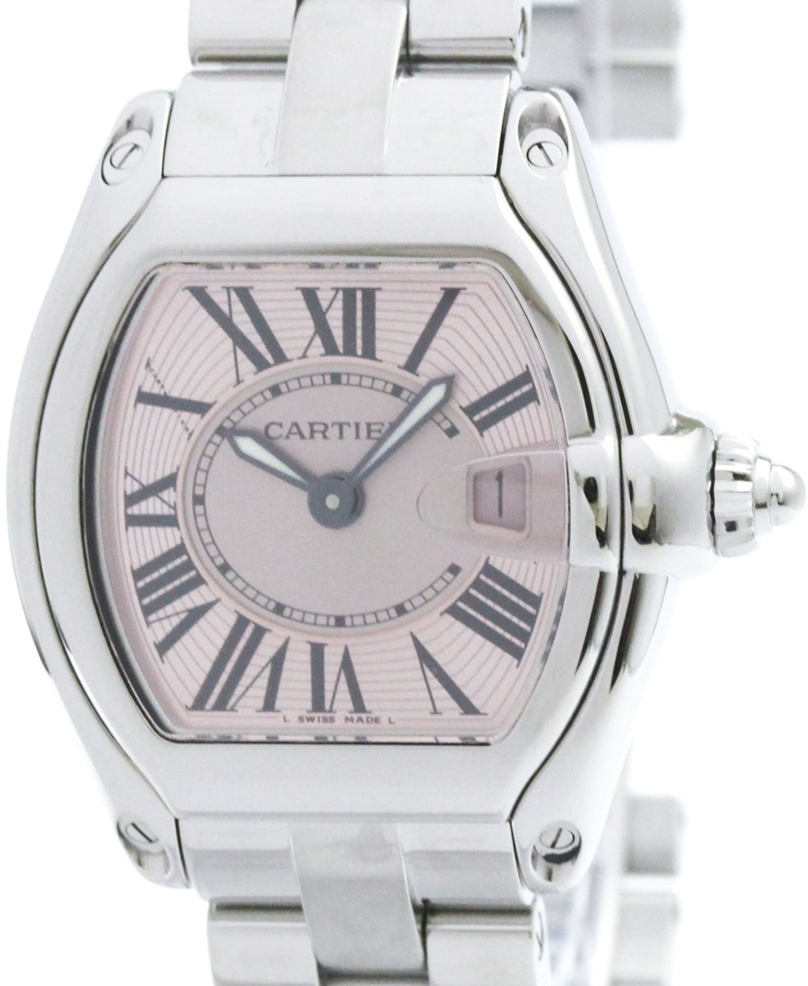 Cartier Roadster Quartz Stainless Steel with Mother of Pearl 31