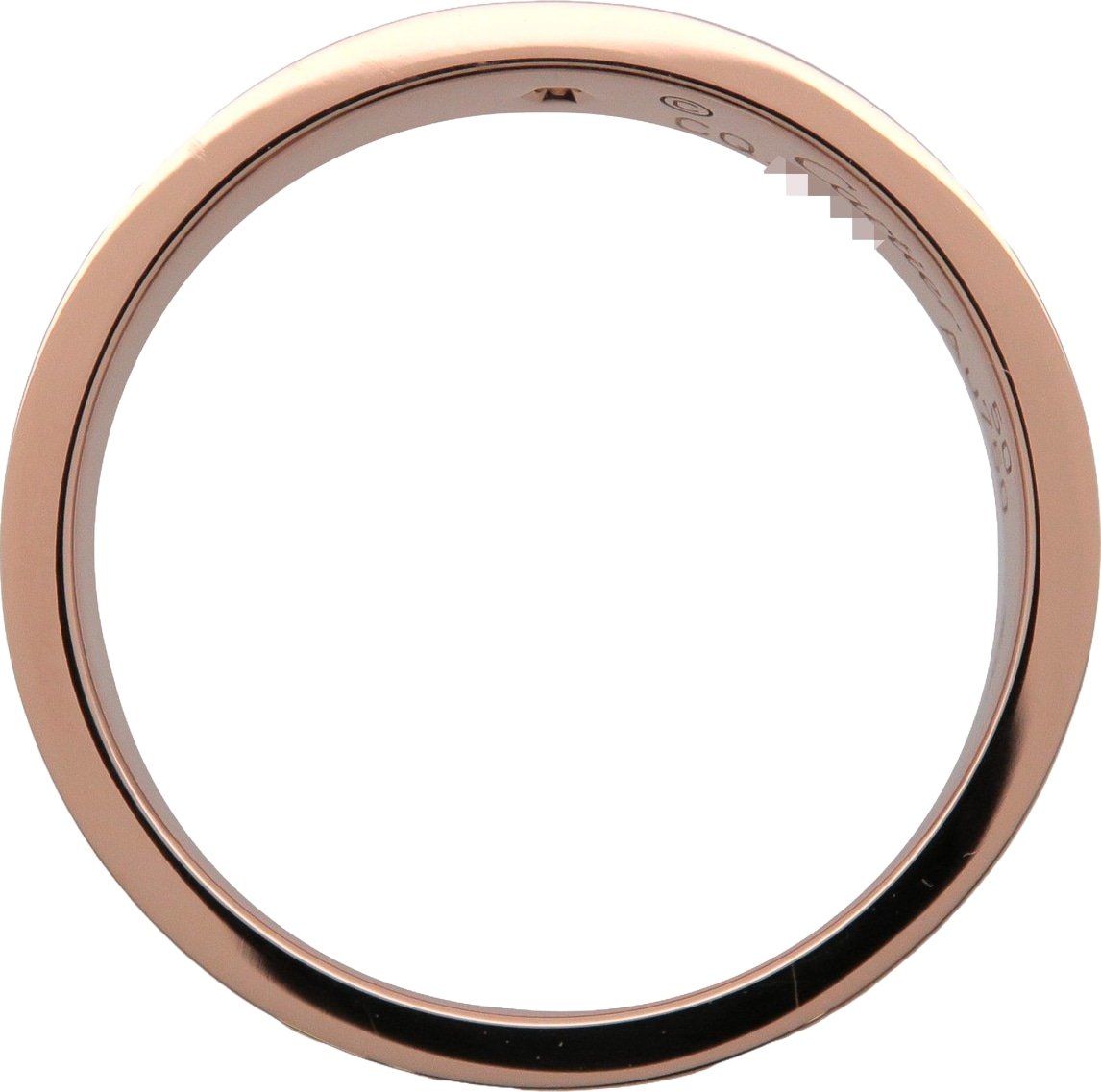Cartier Love Wedding Band 1 Diamond 18K Rose Gold with Diamond
