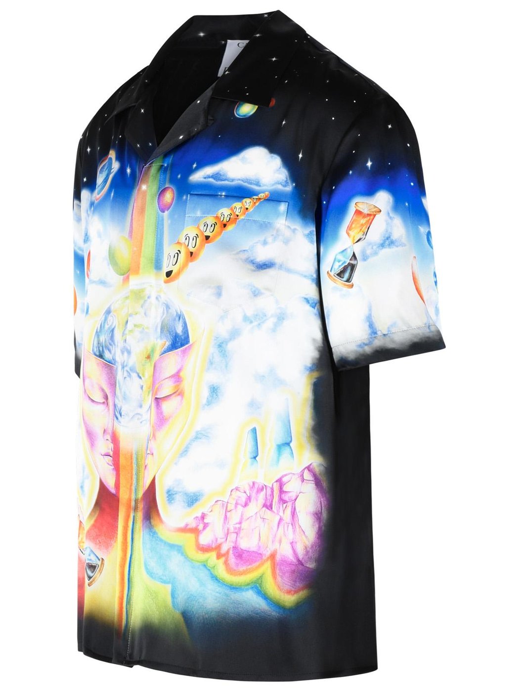 'The Essential Experience' Black Silk Shirt
