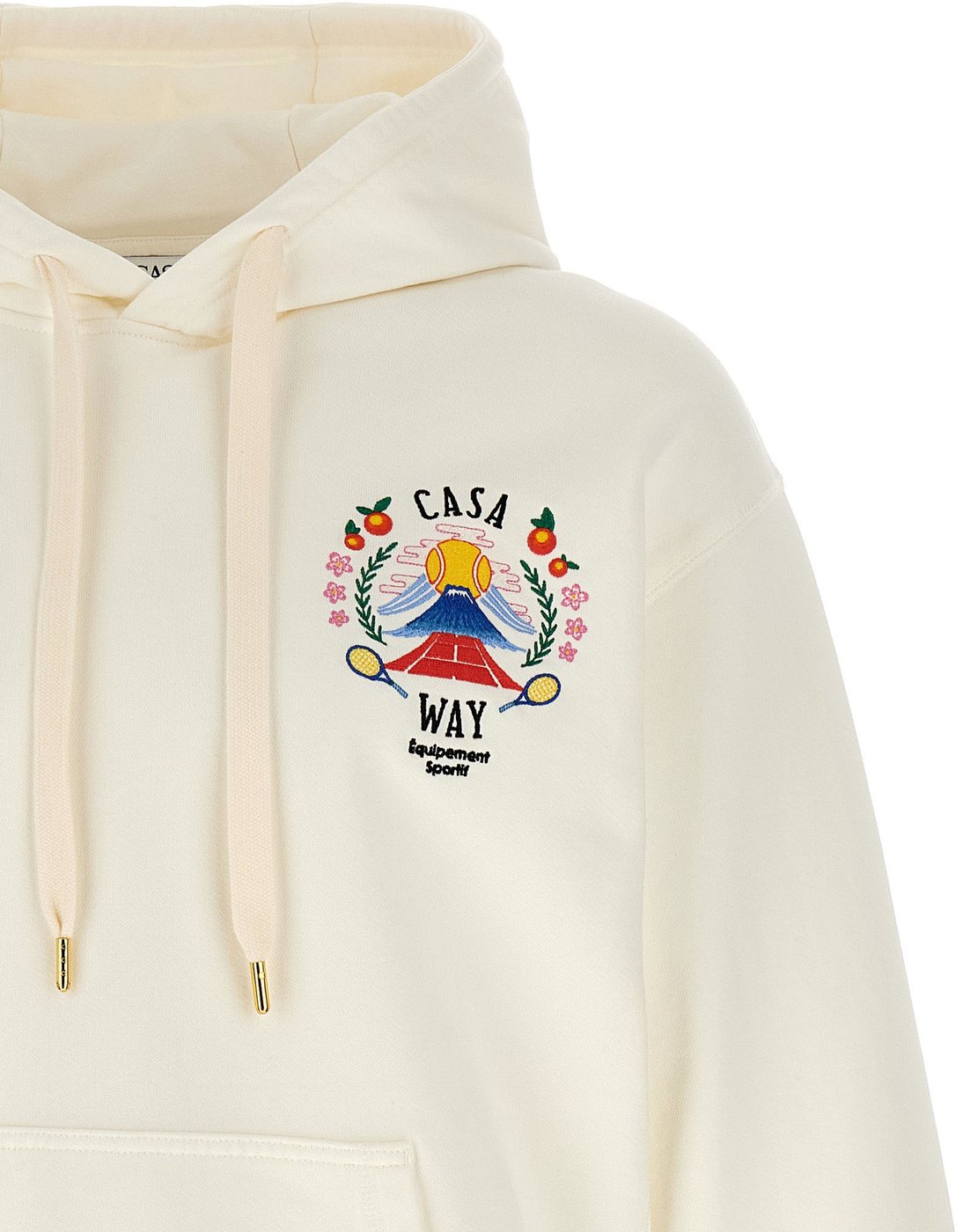 Casablanca White Cotton Sweatshirt