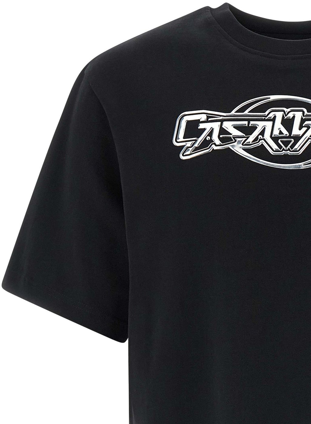 Casablanca Black Organic Cotton T-Shirt