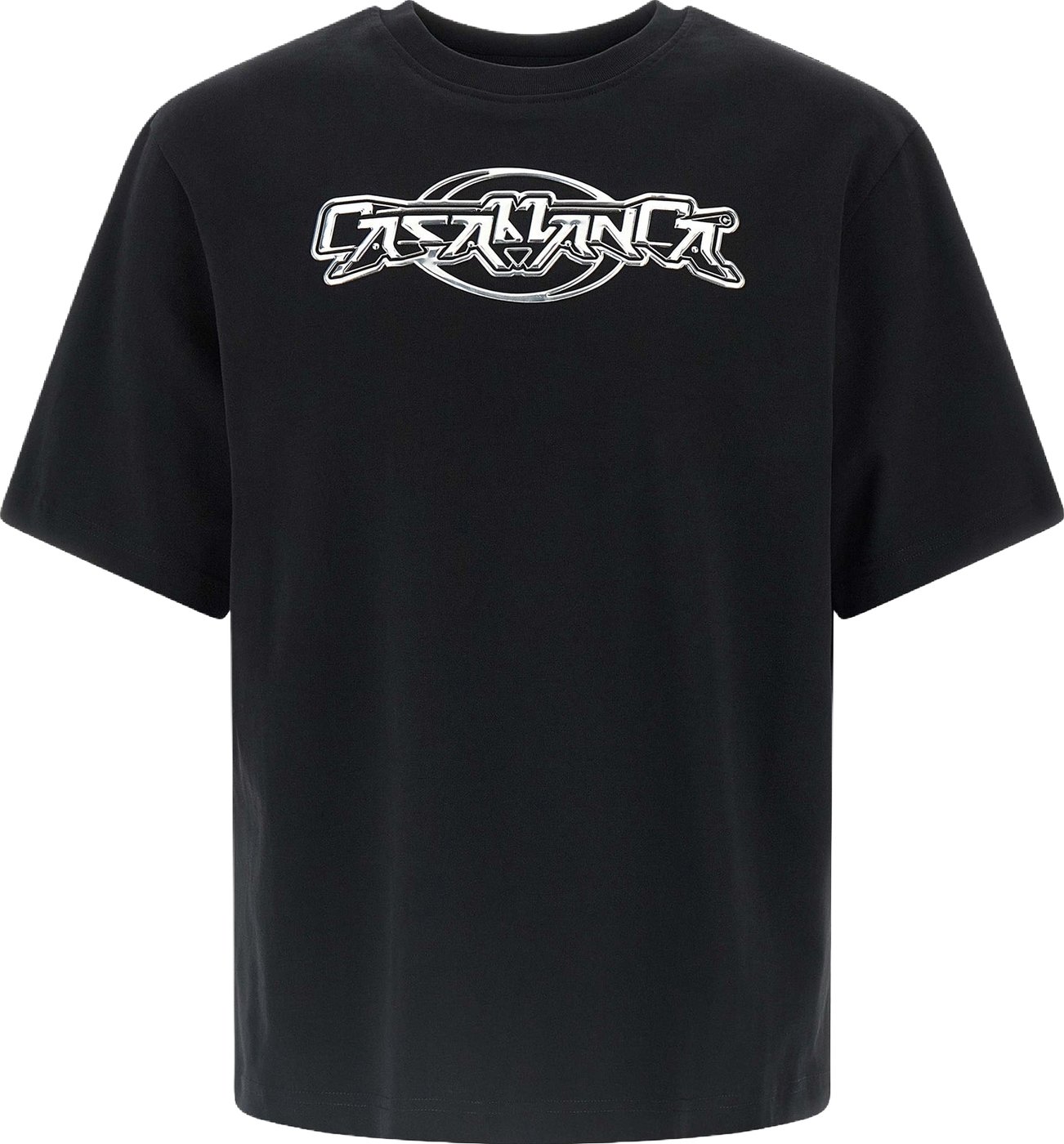 Casablanca Black Organic Cotton T-Shirt