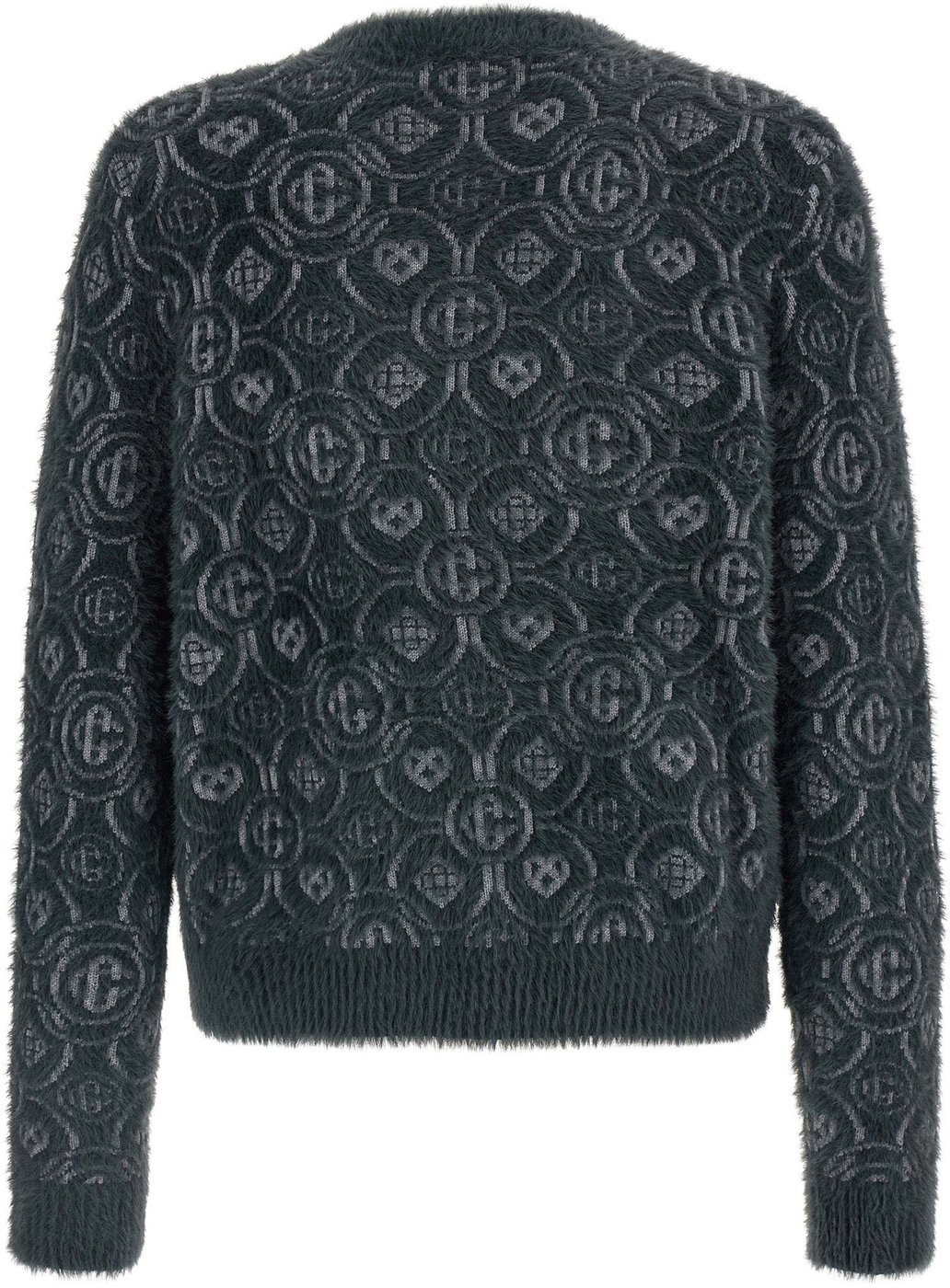 Casablanca Gray Wool Cardigan