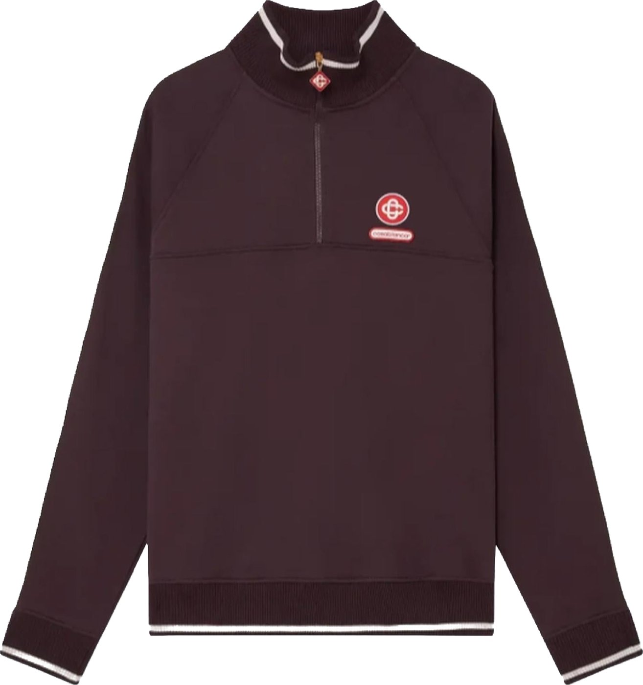 Casablanca Heren 1/4 ZIP LAUREL SWEATSHIRT