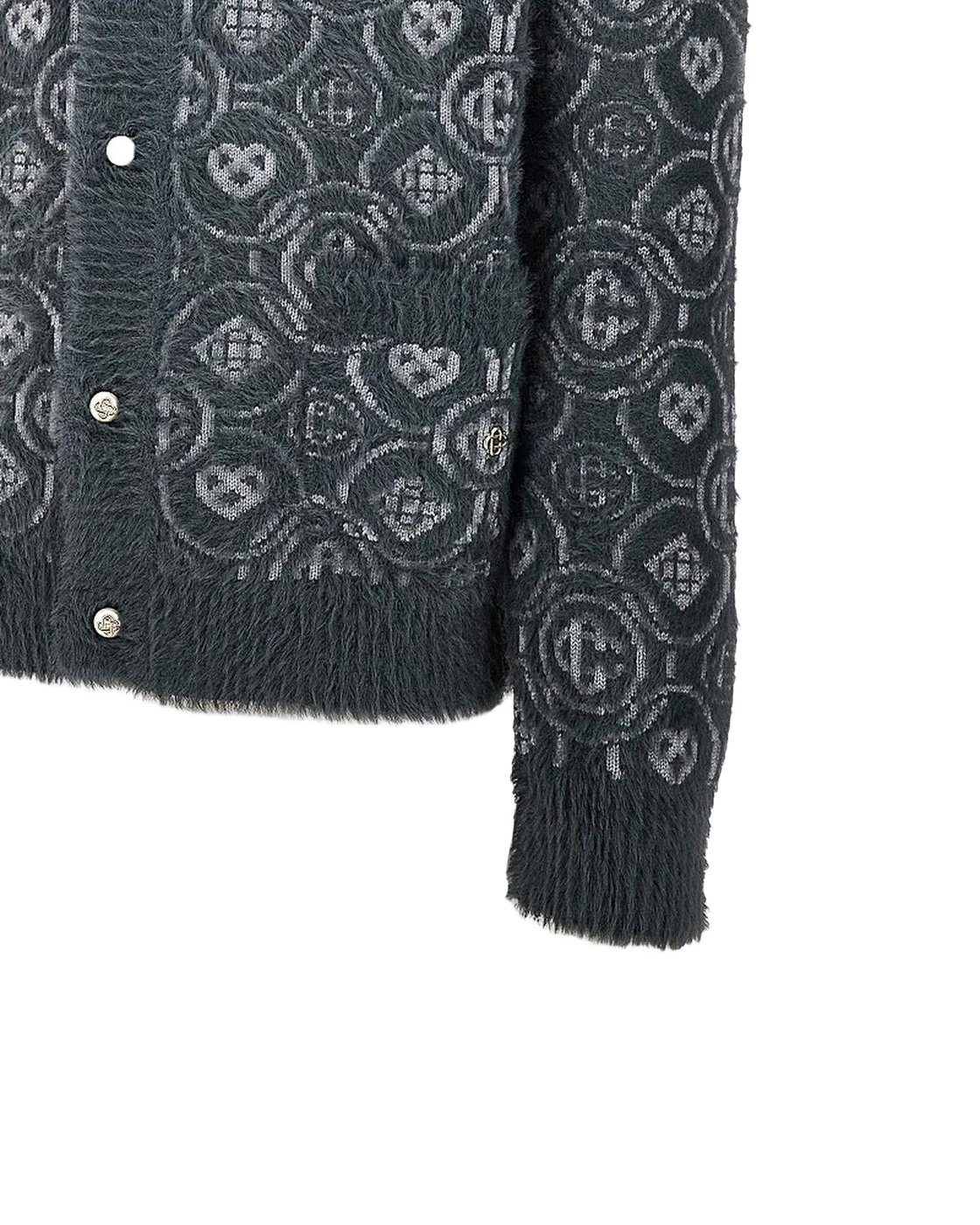 Casablanca Heren FLUFFY MONOGRAM CARDIGAN