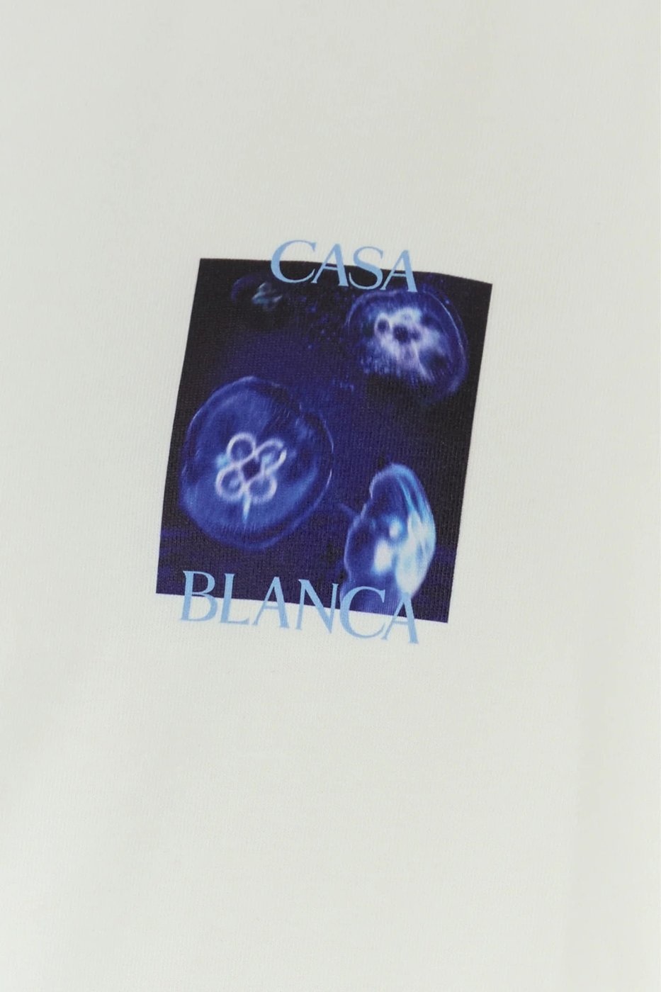 Casablanca White cotton t-shirt Meduse Sportif Jersey