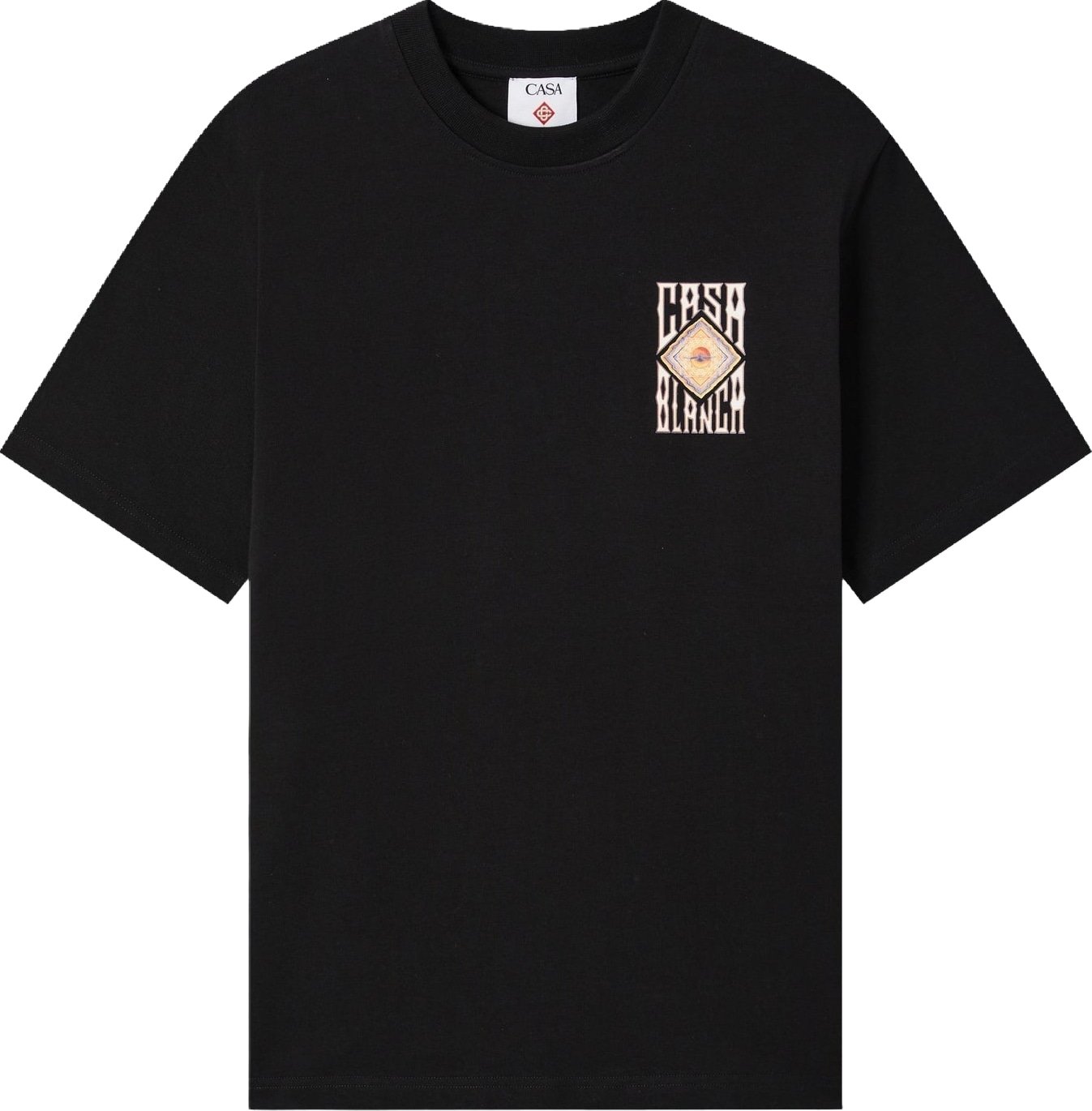 Heren Hermons Mirage Printed Classic T-Shirt Hermons Mirage Zwart