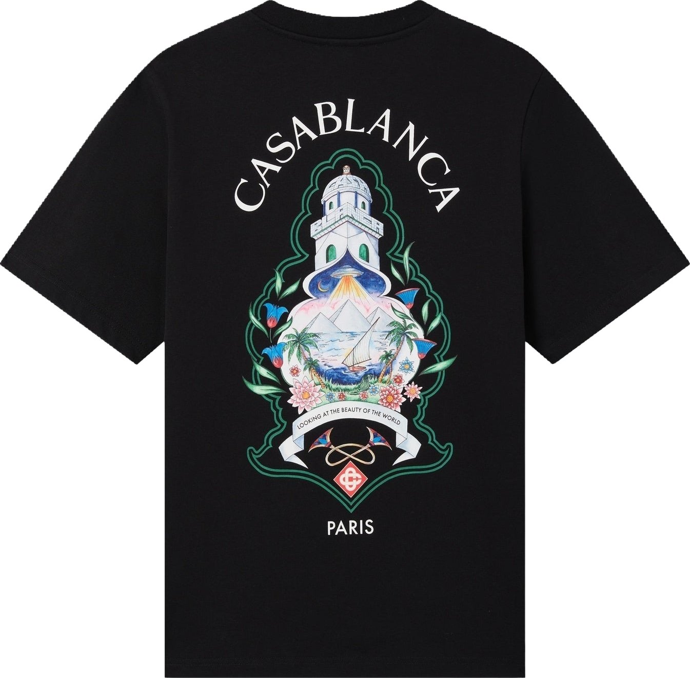 Heren Classic T-Shirt Hotel Emblem Zwart
