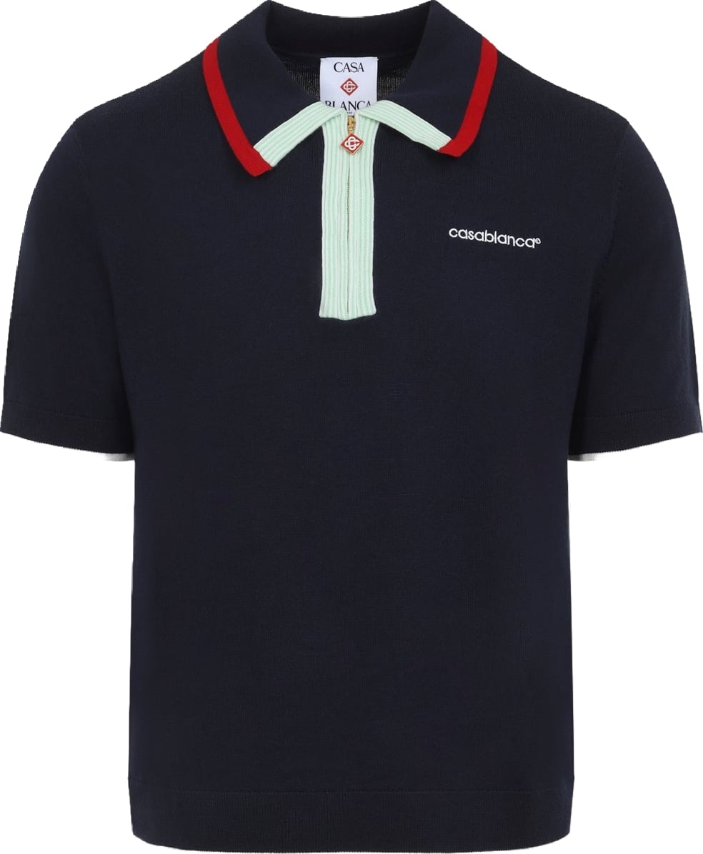 Casablanca Knitted Track Polo