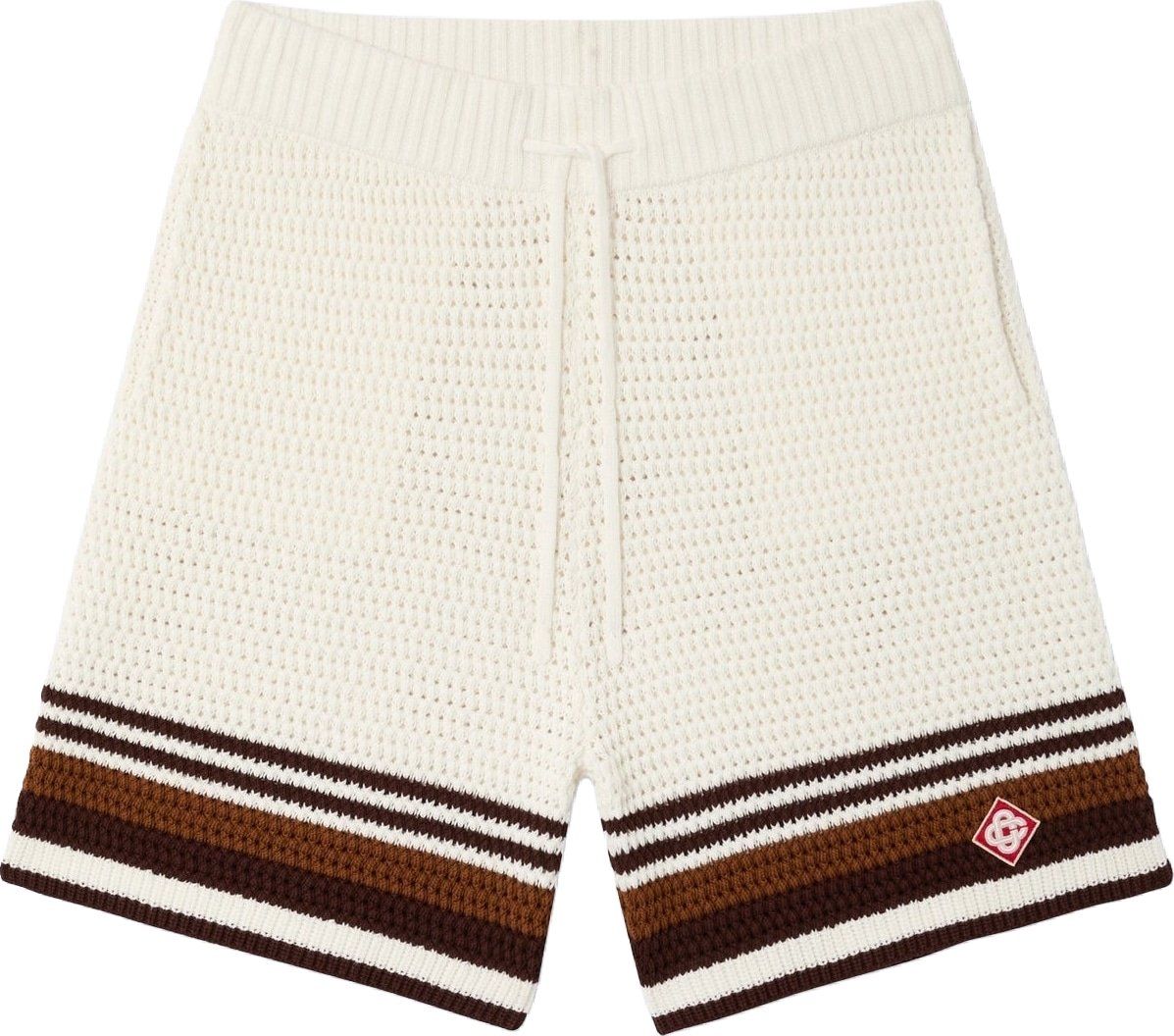 Heren Crochet Shorts Wit