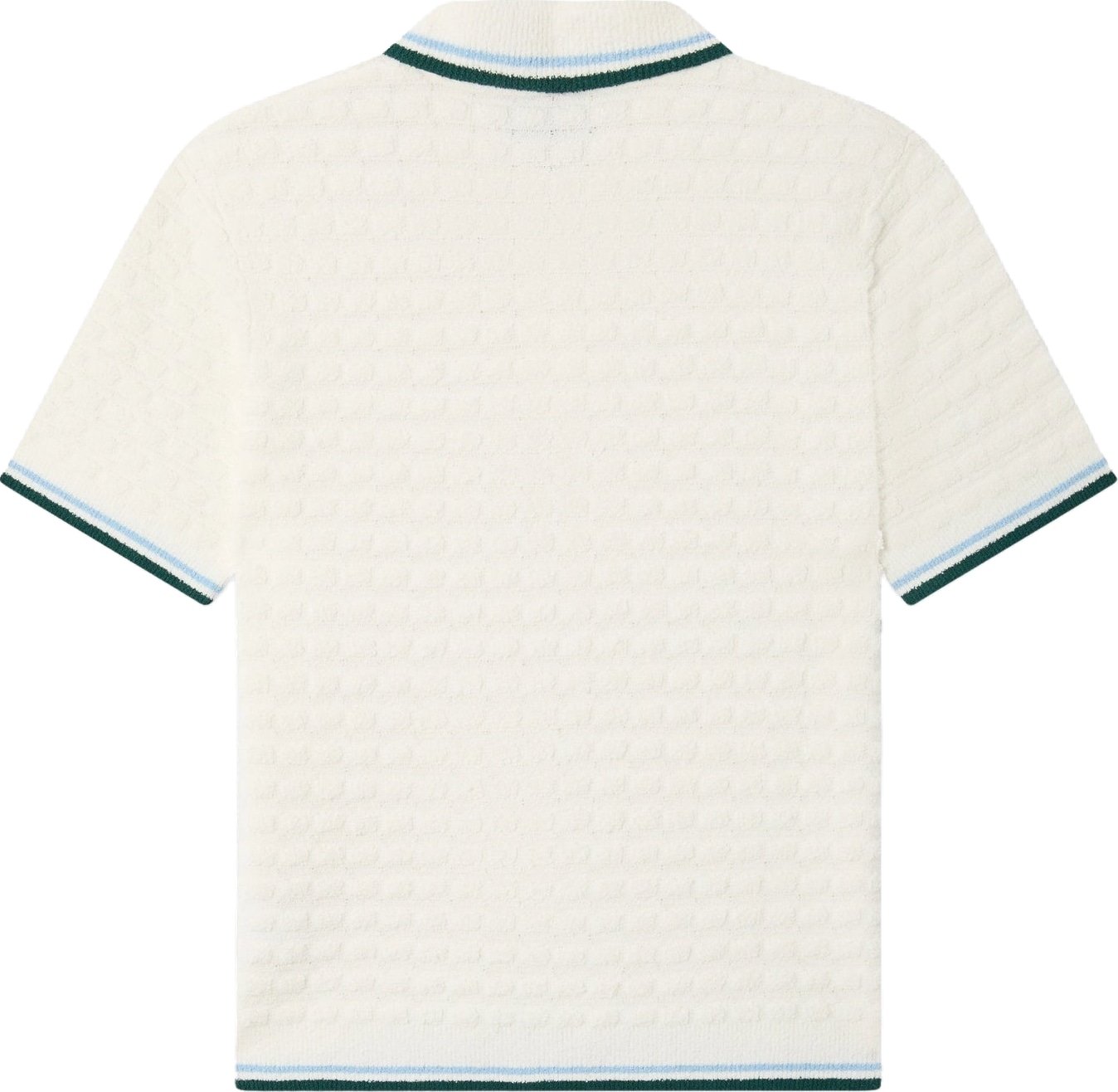 Heren Boucle Short Sleeve Polo Wit