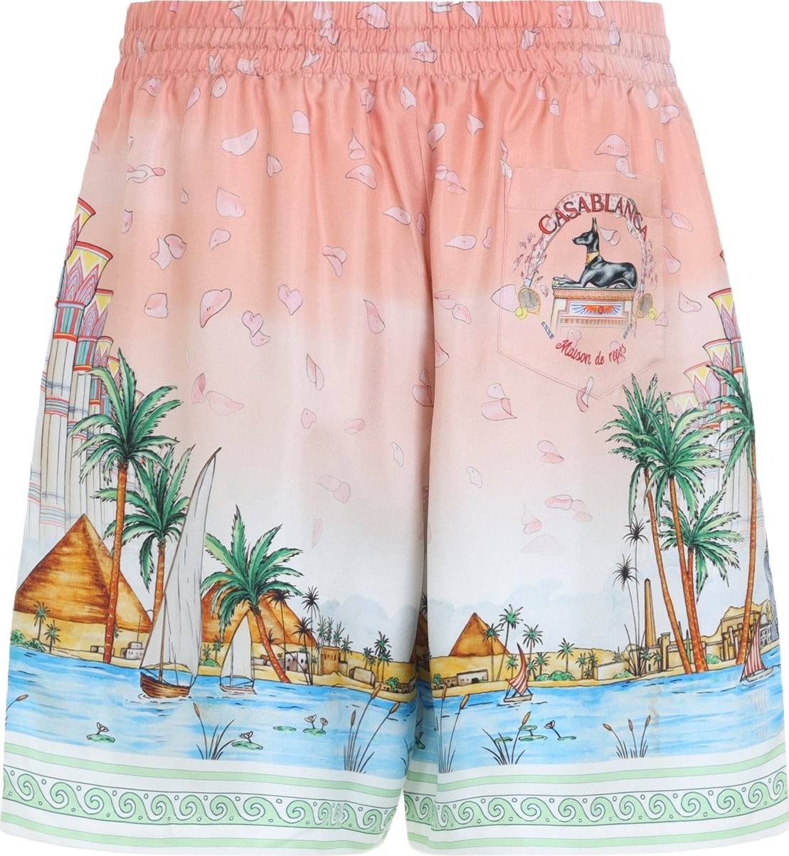 Casablanca Ethereal Silk Shorts