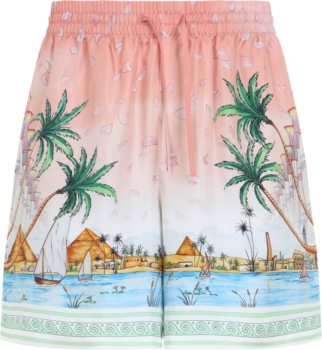 Casablanca Ethereal Silk Shorts