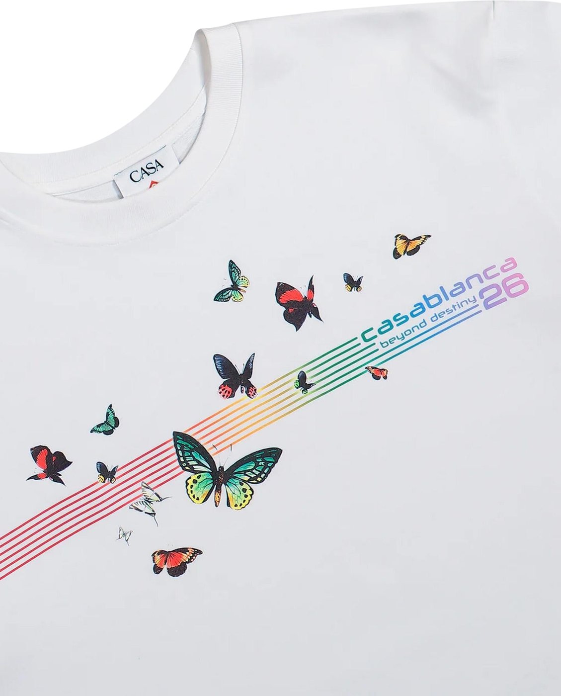 Heren Butterfly T-Shirt Wit
