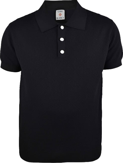 Pointelle Monogram Polo - Size: M