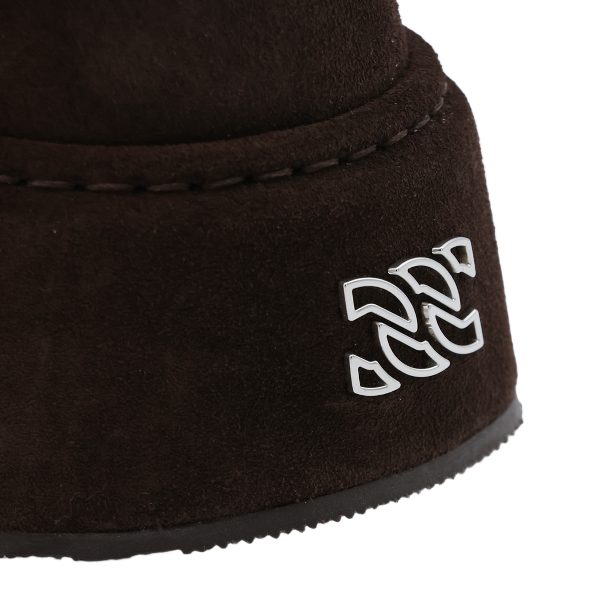 Chunky Platform Sneakers with Suede-like Upper and Lace-up Front