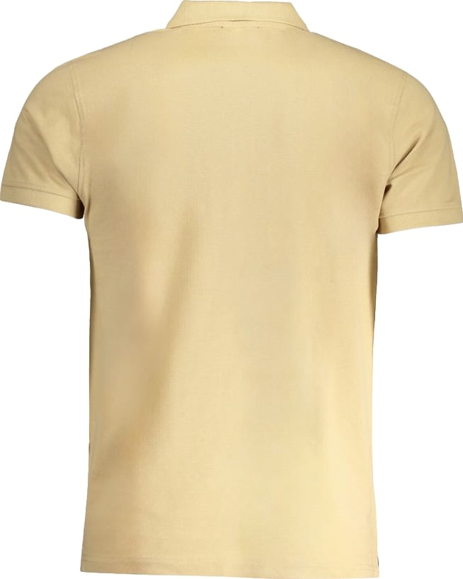 Cavalli Class Beige Cotton Men Polo-Shirt
