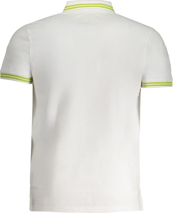 Cavalli Class White Cotton Men Polo Shirt
