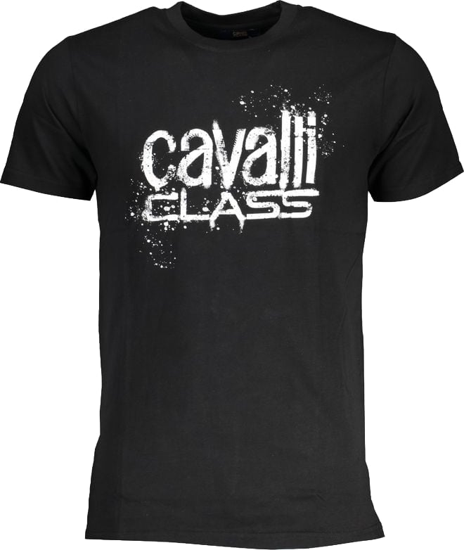 Cavalli Class Black Cotton Men's T-Shirt