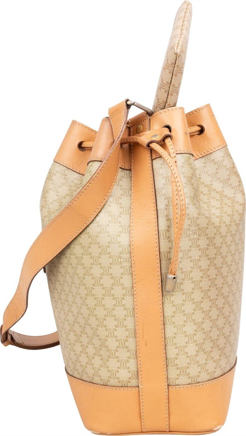 Celine Macadam Monogram Bucket Shoulder Bag