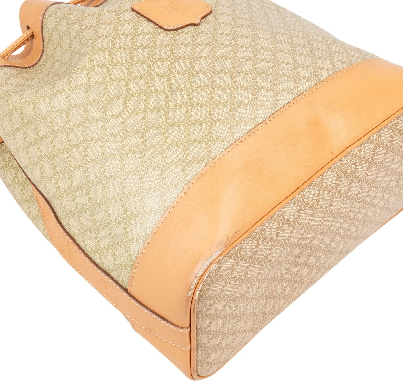 Celine Macadam Monogram Bucket Shoulder Bag