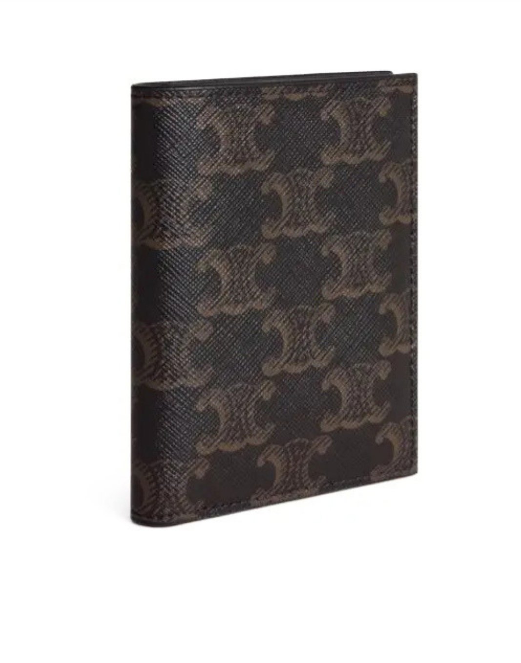 Celine compact wallet in triomphe canvas Black